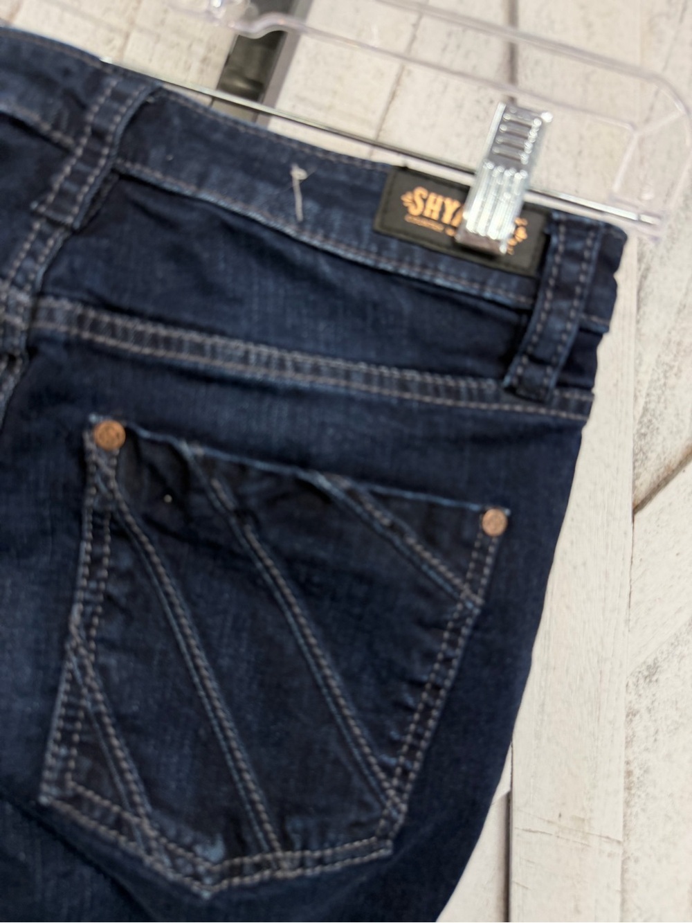 Shyanne Dark Indigo Boot Cut Jeans for Women - Picture 3 of 7